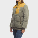 Jeep Shero Reversible Puffer Jacket in Olive
