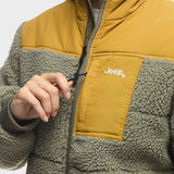 Jeep Shero Reversible Puffer Jacket in Olive