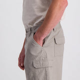 Jeep Mens Fixed Waistband Mountain Shorts In Khaki