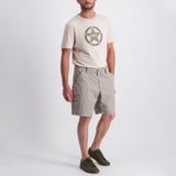 Jeep Mens Fixed Waistband Mountain Shorts In Khaki