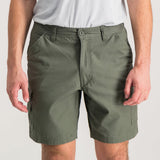 Jeep Mens Fixed Waistband Mountain Shorts In Olive