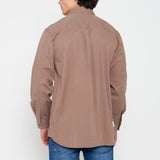 Jeep Mens Willy Long Sleeve Workshirt In Bark