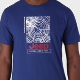 Jeep Mens M-Fashion Graphic T-Shirt In Navy