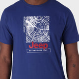 Jeep Mens M-Fashion Graphic T-Shirt In Navy