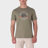Jeep Mens M Fashion Graphic 1 Up T-Shirt In Olive