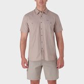 Jeep Mens Willys Plain Work Shirt In Khaki