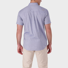 Jeep Mens Casual Textured Shirt In Denim
