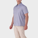 Jeep Mens Casual Textured Shirt In Denim