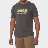 Jeep Mens Applique Grey T-Shirt