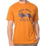 Jeep Mens M Fashion Graphic T-Shirt In Orange