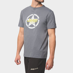 Jeep Mens Fashion Graphic T-Shirt In Slate