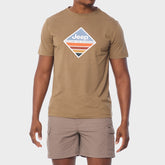 Jeep Mens Fashion Graphic T-Shirt Brown