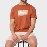 Jeep Mens Graphic T-Shirts In Orange