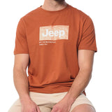 Jeep Mens Fashion Graphic T-Shirt In Orange