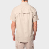 Jeep Mens Safari Shirt In Khaki