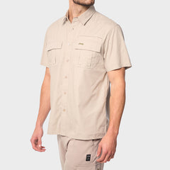 Jeep Mens Khaki Safari Shirt