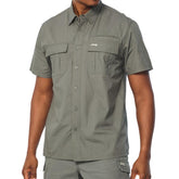 Jeep Mens Safari Shirt In Olive