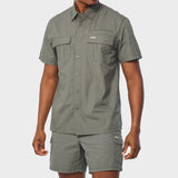Jeep Mens Olive Safari Shirt
