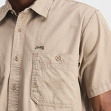 Jeep Mens Willy Workshirt In Khaki