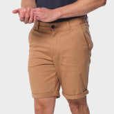 Jeep Mens Hudson Chino Shorts In Brown
