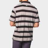 Jeep Mens Yarn Dye Stripe Golfer In Multi