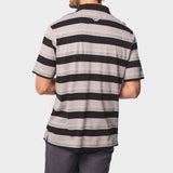 Jeep Mens Yarn Dye Stripe Golfer In Multi