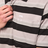 Jeep Mens Yarn Dye Stripe Golfer In Multi