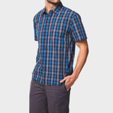 Jeep Mens Yarn Dye Check Shirt In Navy