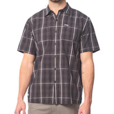 Jeep Mens Yarn Dye Check Shirts in Black