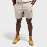 Jeep Mens Hurricane Cargo Shorts In Khaki