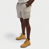 Jeep Mens Hurricane Cargo Shorts In Khaki