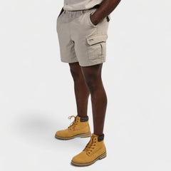 Jeep Mens Hurricane Cargo Shorts In Khaki