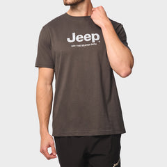 Jeep Mens Core Logo T-Shirt Grey