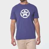 Jeep Mens Core Logo Star T-Shirt Blue