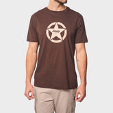 Jeep Mens Core Logo Star T-Shirt Brown