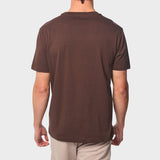 Jeep Mens Core Logo Star T-Shirt Brown