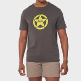 Jeep Mens Core Logo Star T-Shirt Grey