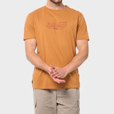 Jeep Mens Core Car Logo T-Shirt In Brown