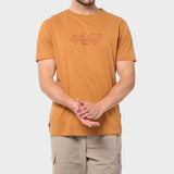 Jeep Mens Core Car Logo T-Shirt In Brown