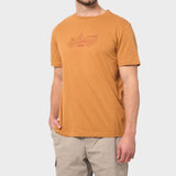 Jeep Mens Core Car Logo T-Shirt In Brown