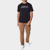 Jeep Mens Fashion Printed T-Shirts In Black