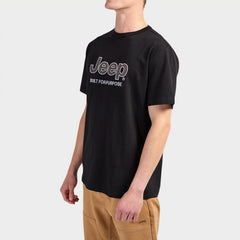 Jeep Mens Applique Black T-Shirt