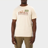 Jeep Mens Fashion Graphic T-Shirt Basic White
