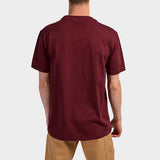 Jeep Mens Fashion Graphic Basic T-Shirt Maroon
