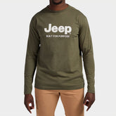 Jeep Mens Fashion Graphic Basic T-Shirt Green