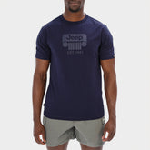 Jeep Mens Fashion Graphic Basic T-Shirt Blue