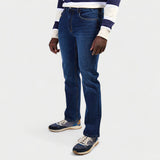 Jeep Mens Straight Leg Denim Mid Blue