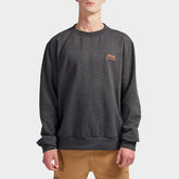 Jeep Mens Core Fleece Crew Neck Sweater Grey