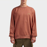 Jeep Mens Core Fleece Crew Neck Sweater Orange