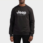 Jeep Mens Core Applique Crew Neck Top Black